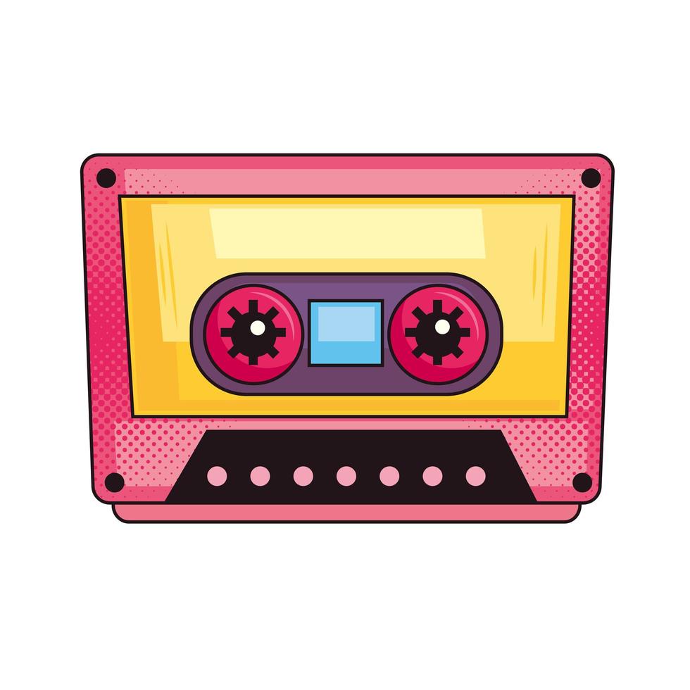 casete de música retro vector