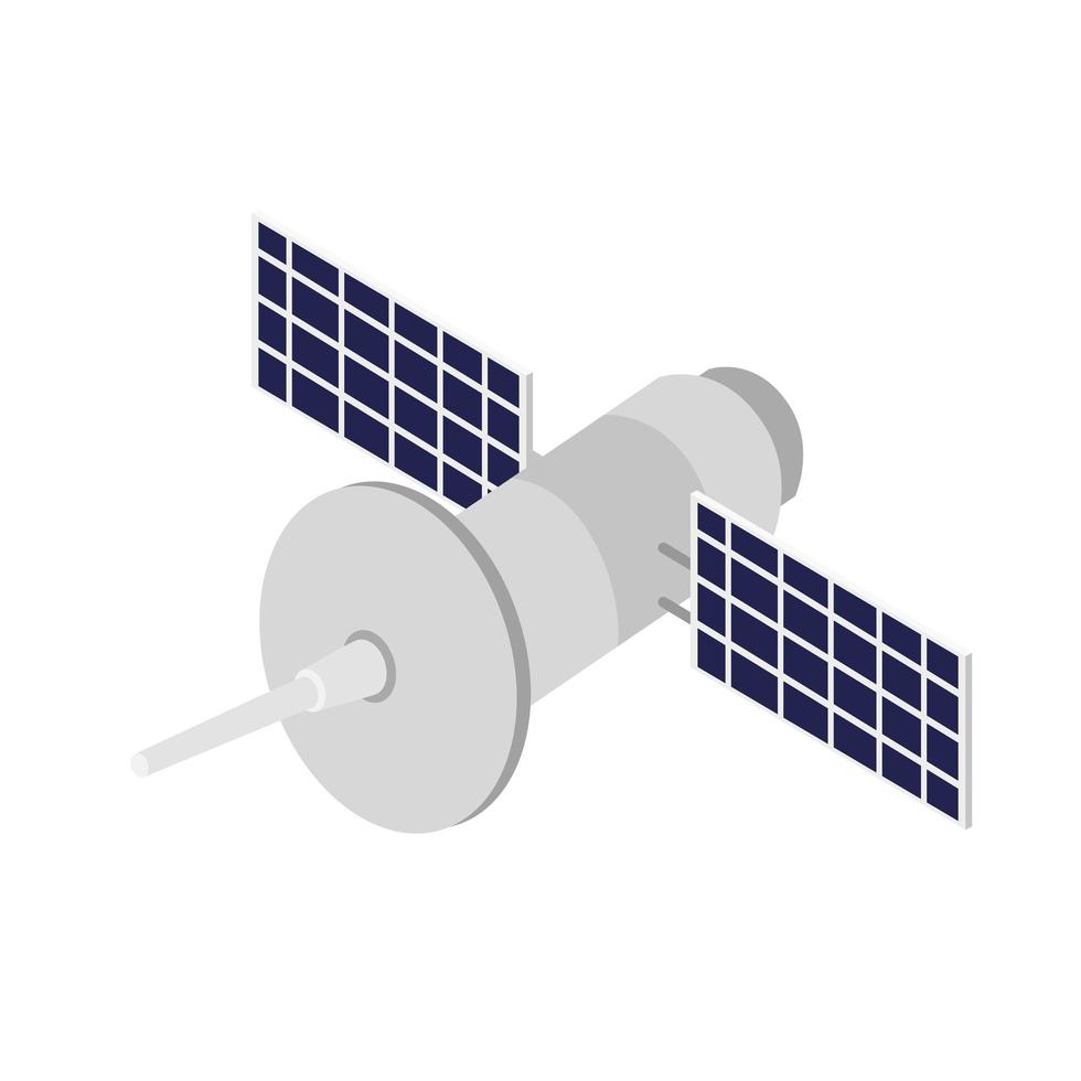 espacio de transmisión por satélite vector