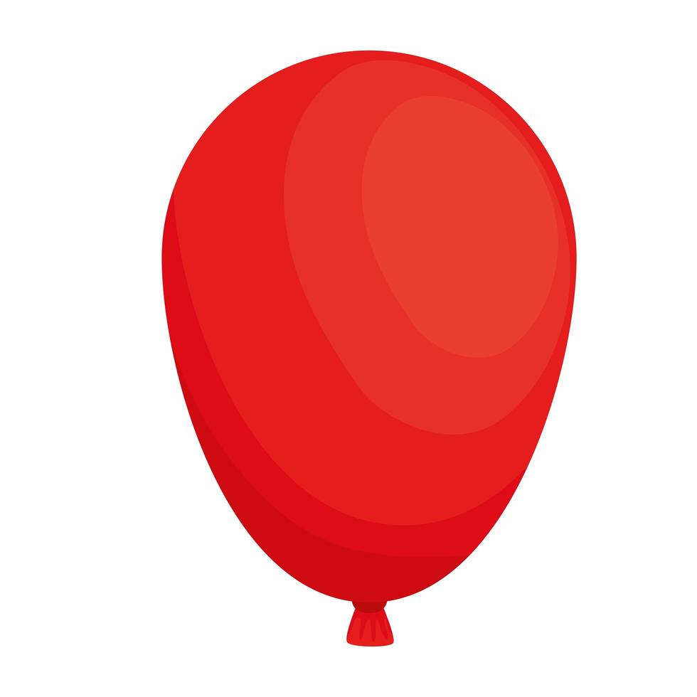 helio globo rojo vector