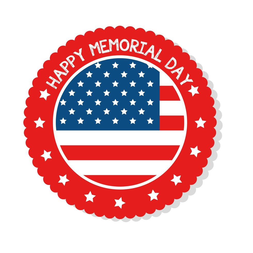 seal memorial day vector