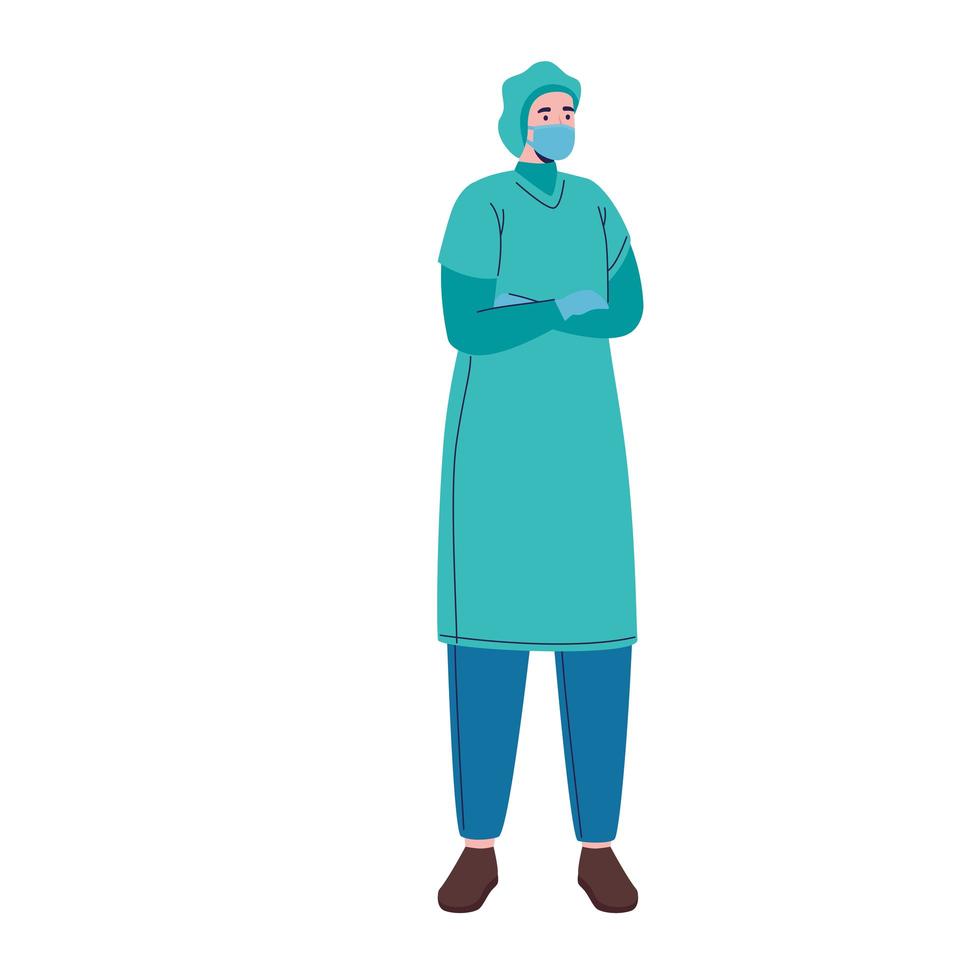 male doctor surgeon vector