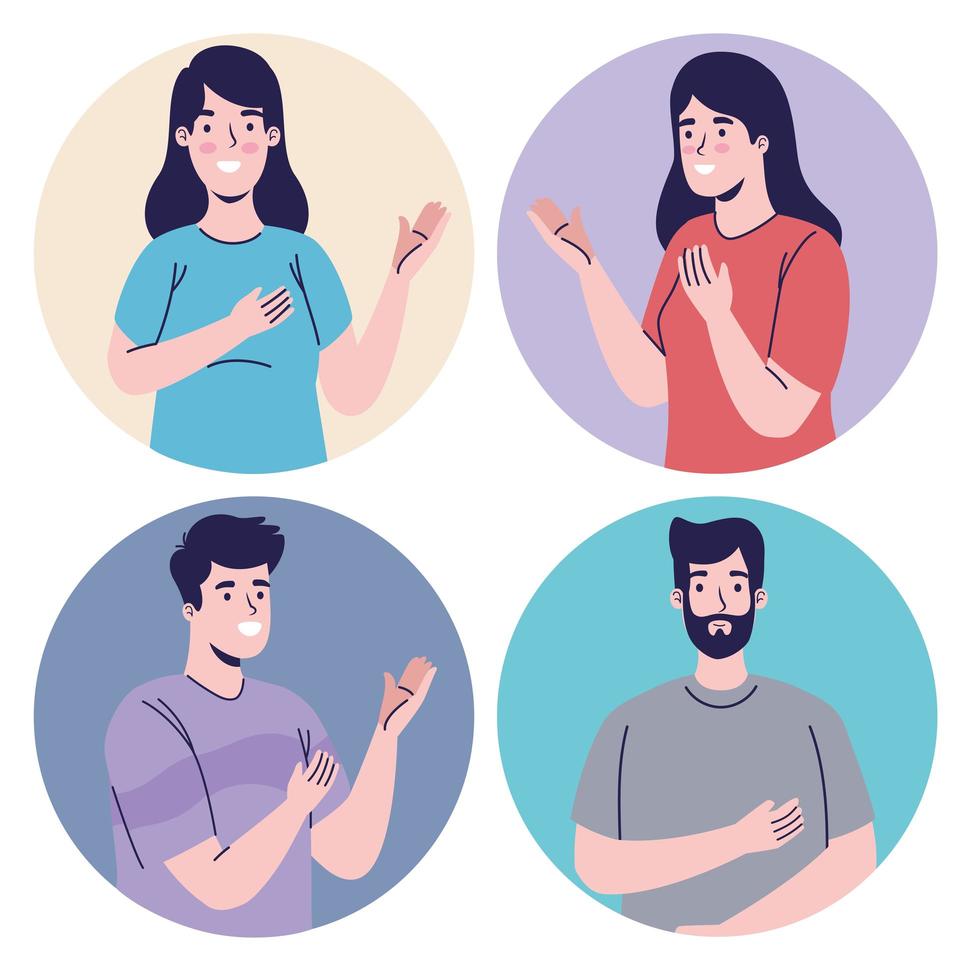 group of persons vector