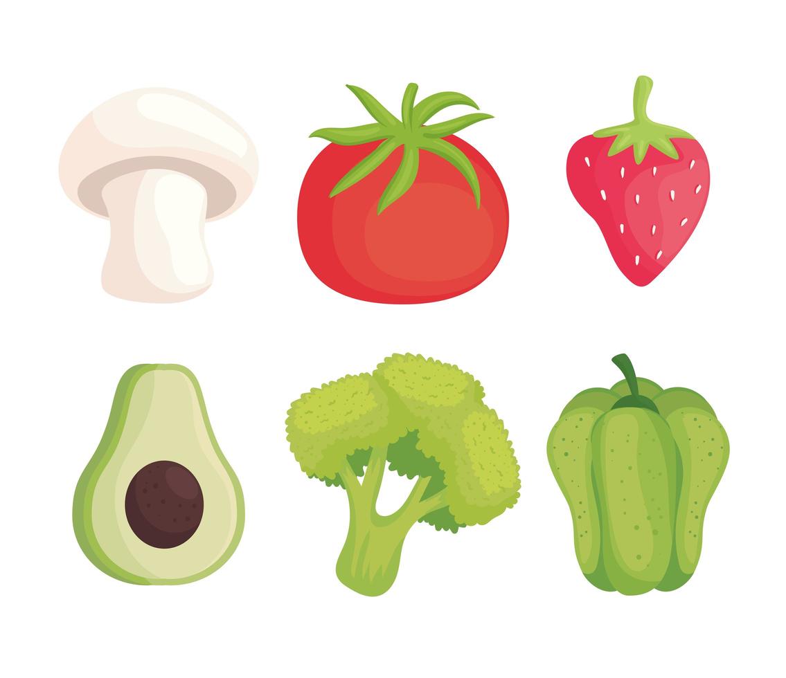 vegetarian healthy food vector