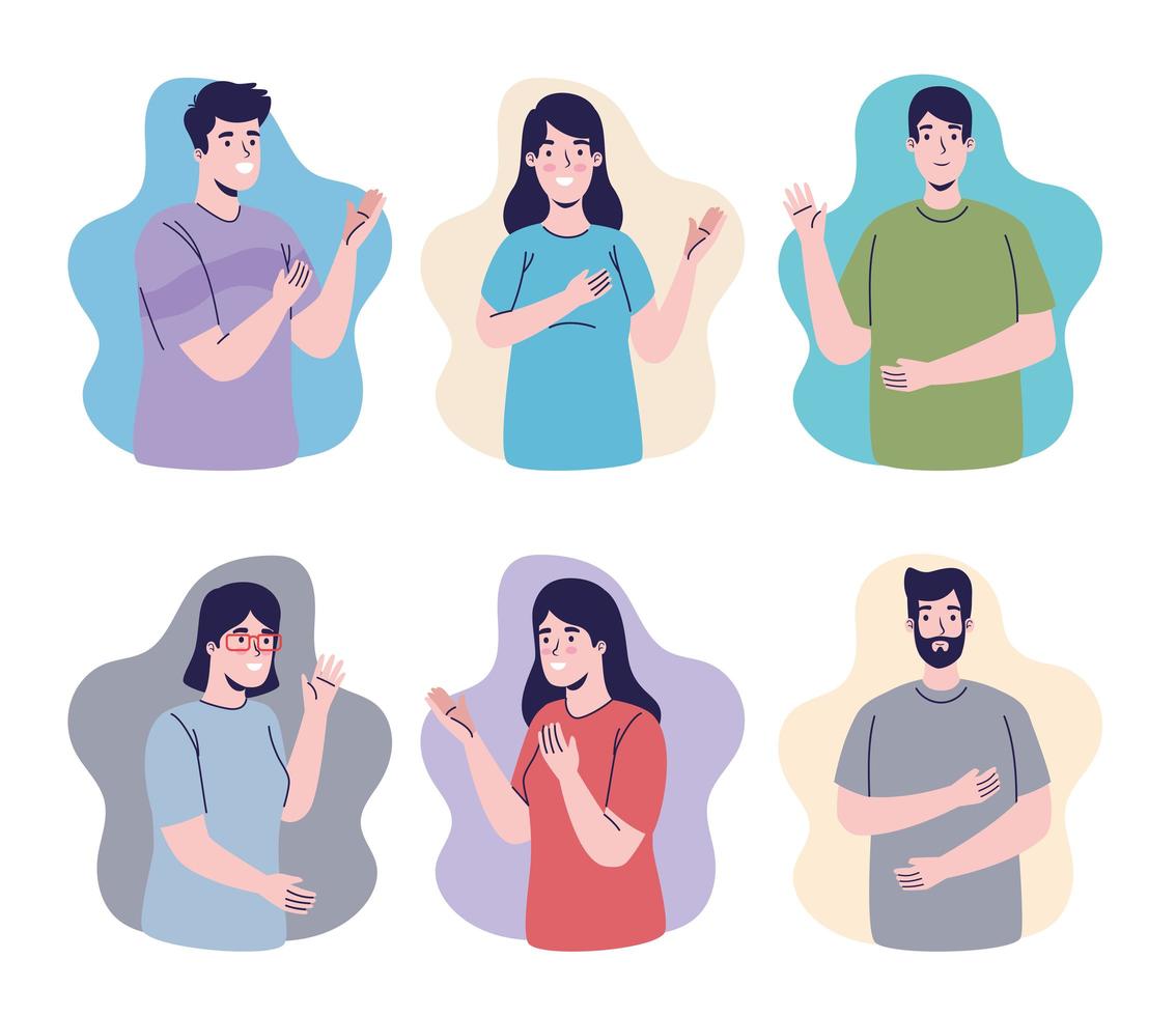 group of people vector