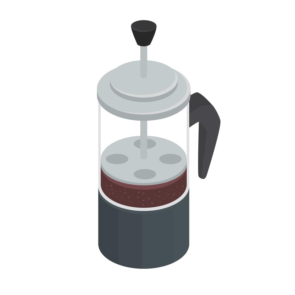 coffee grinder machine utensil icon vector