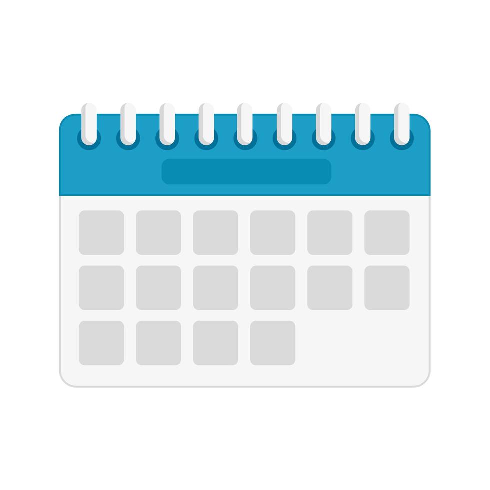 calendar reminder date spiral set icons vector