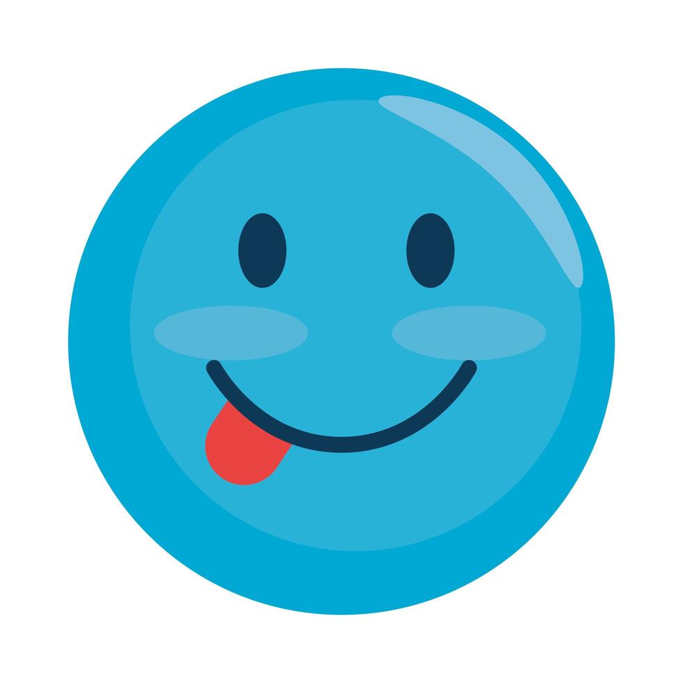 emoji face social media icon vector