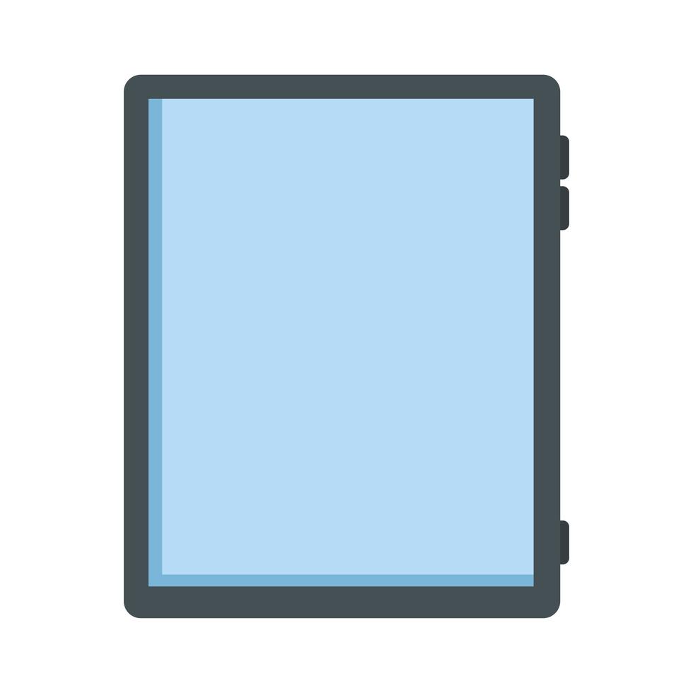 icono de tecnología de dispositivo electrónico de tableta vector