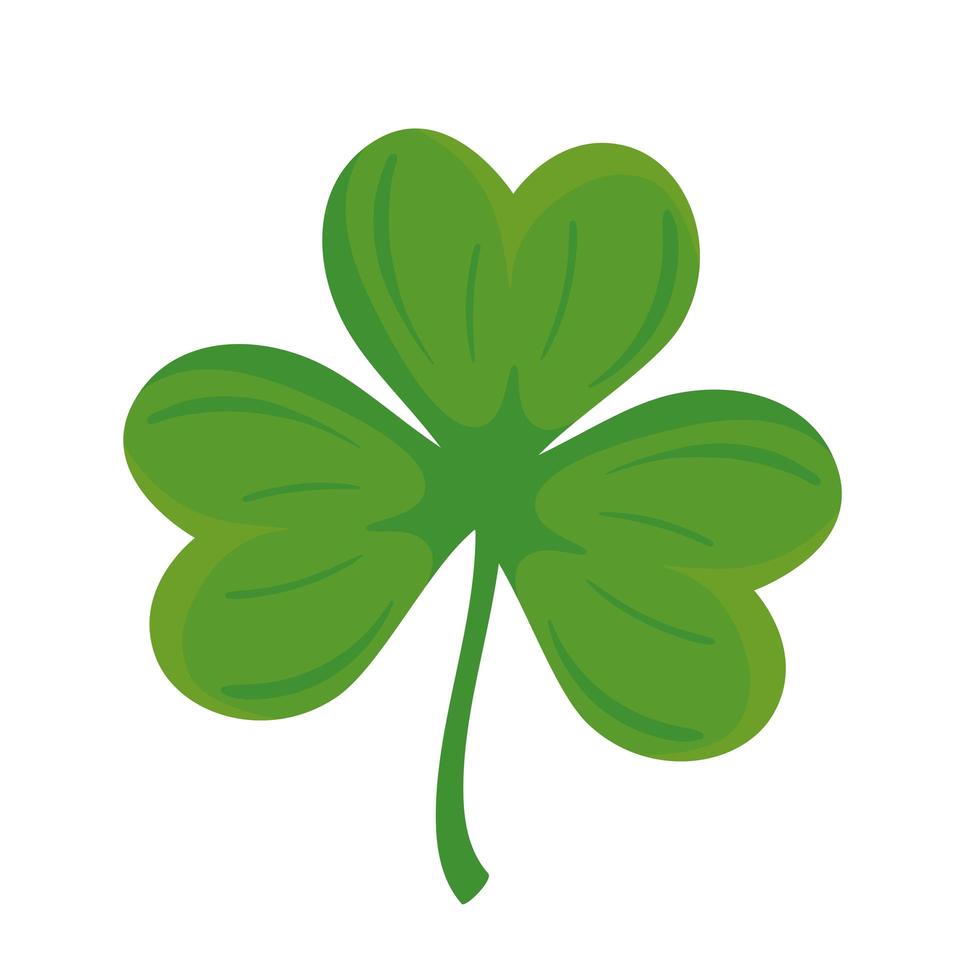 clover with three leafs nature icon vector