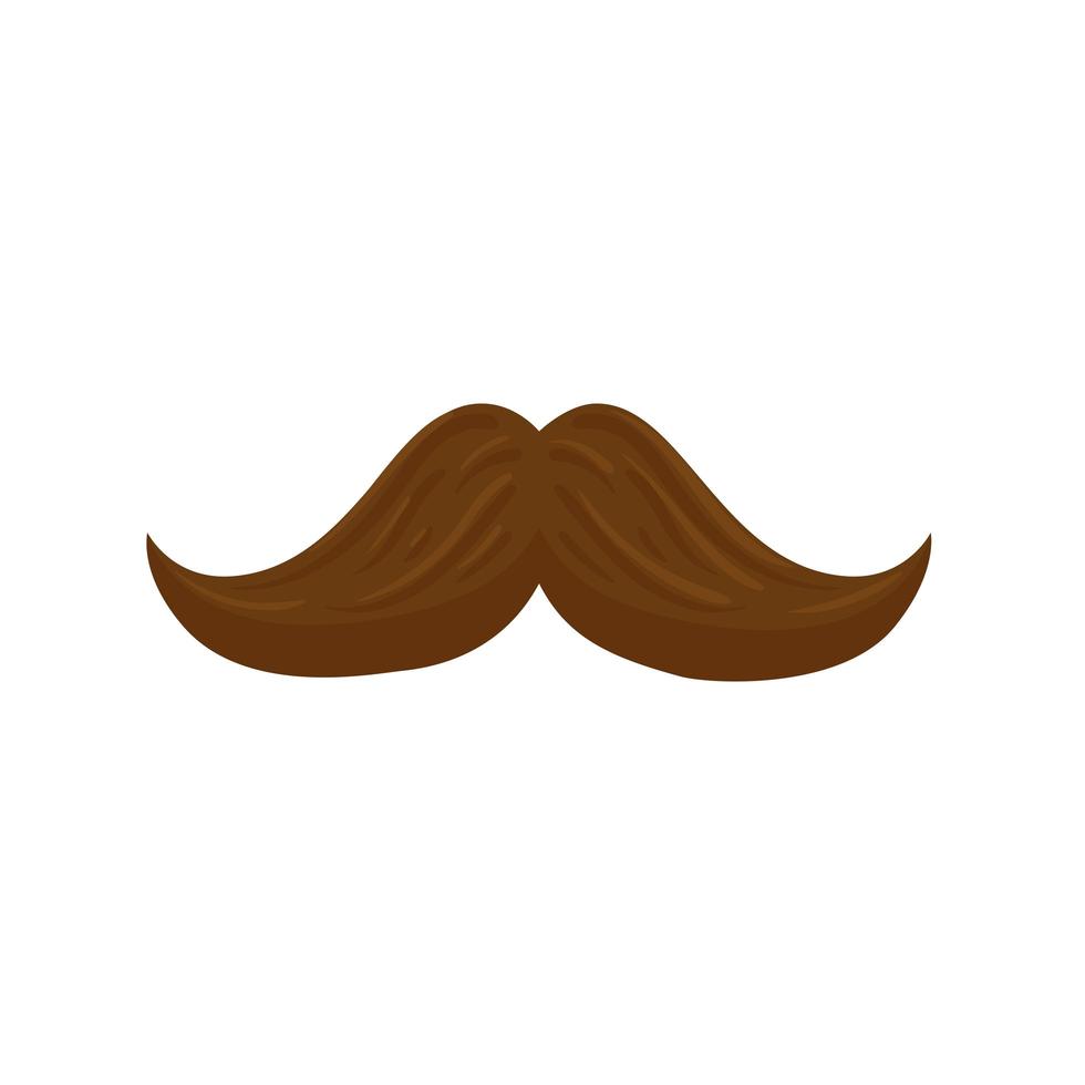 mustache leprechaun accessory isolated icon vector