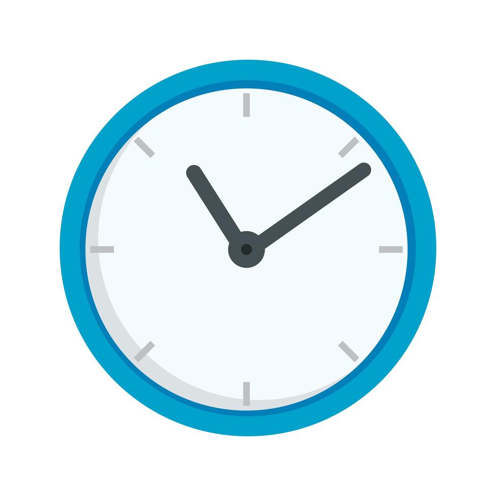 Ver tiempo reloj icono aislado vector