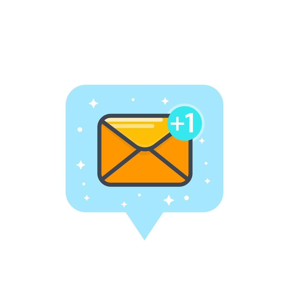 email, sms, message icon on white vector