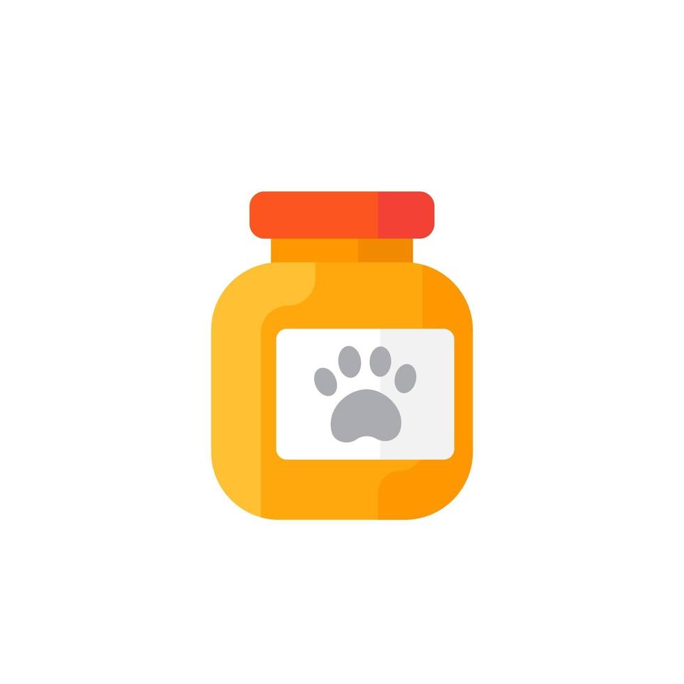 Pet food vector icon