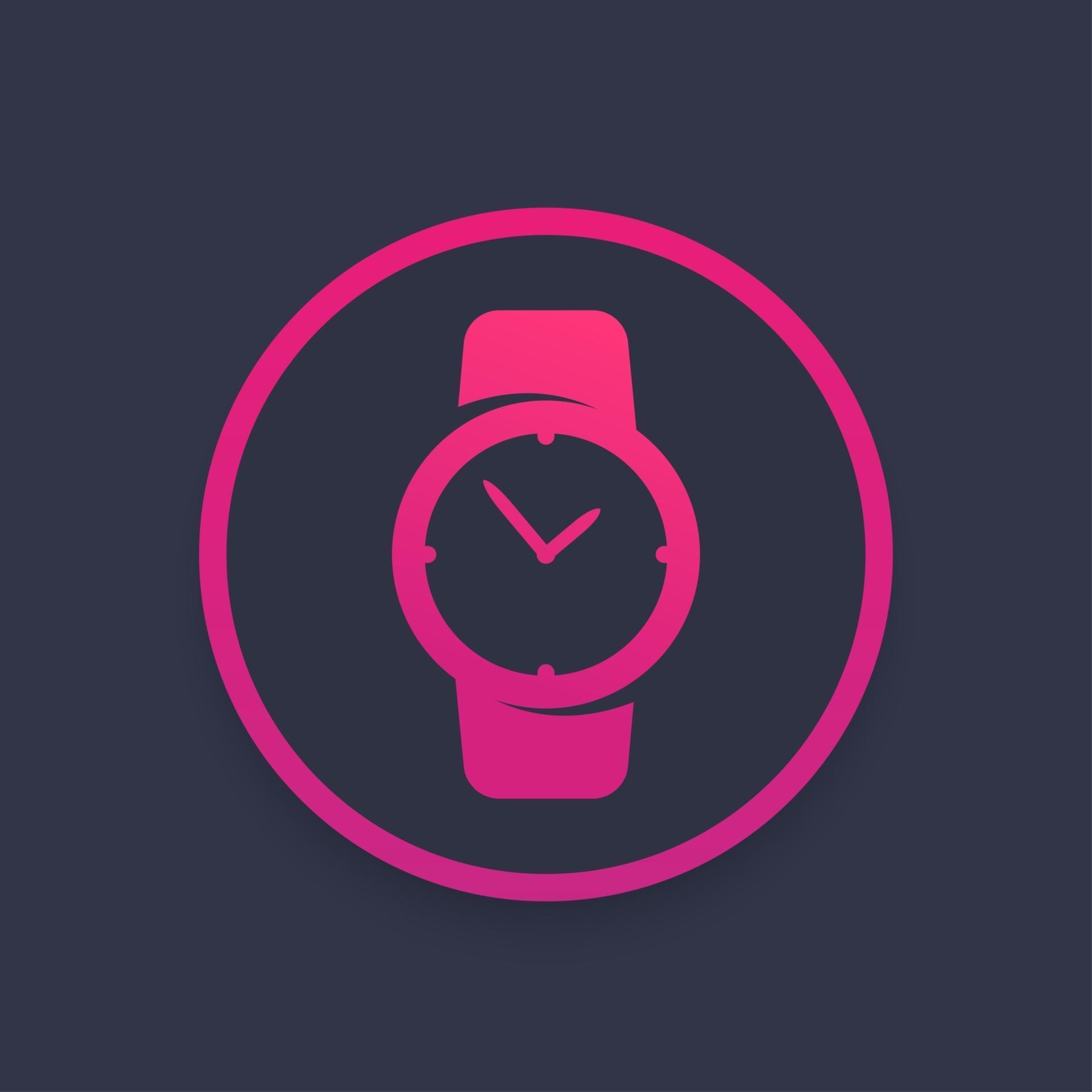 mobile watch in circle shape
