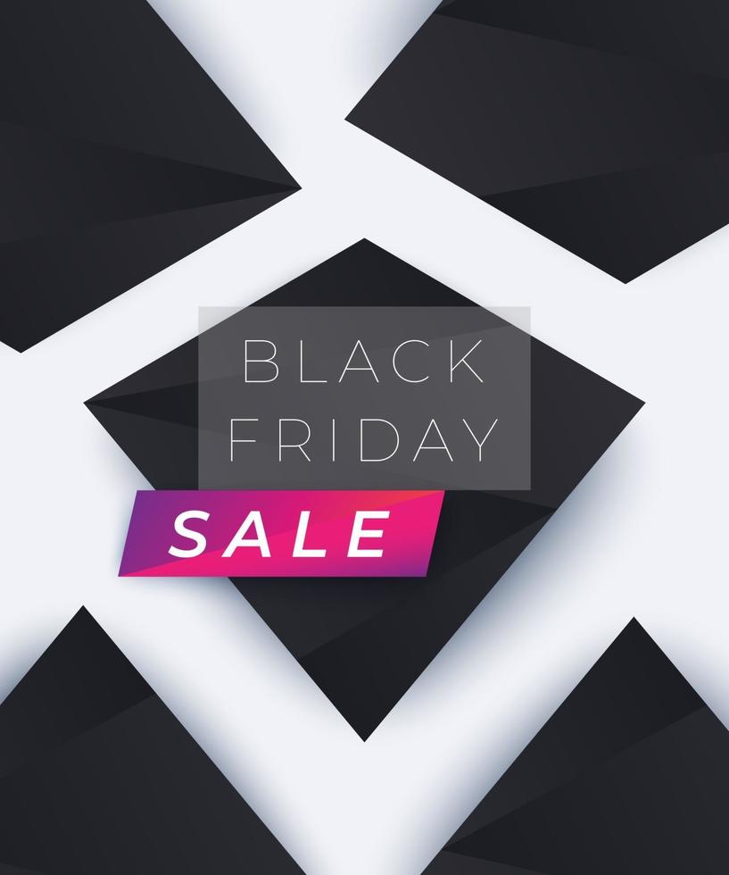 black friday sale banner vector