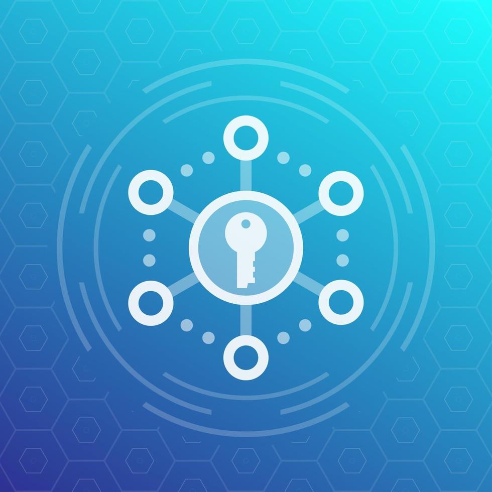 Encryption, secure access vector icon