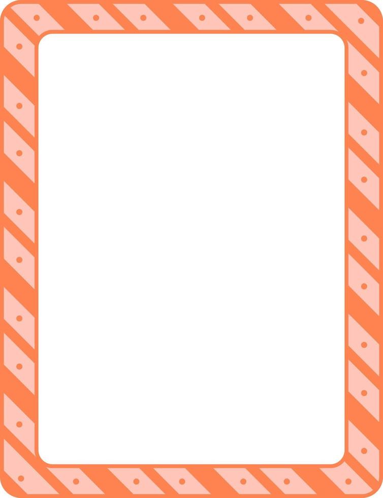 Empty diagonal stripes frame banner template vector