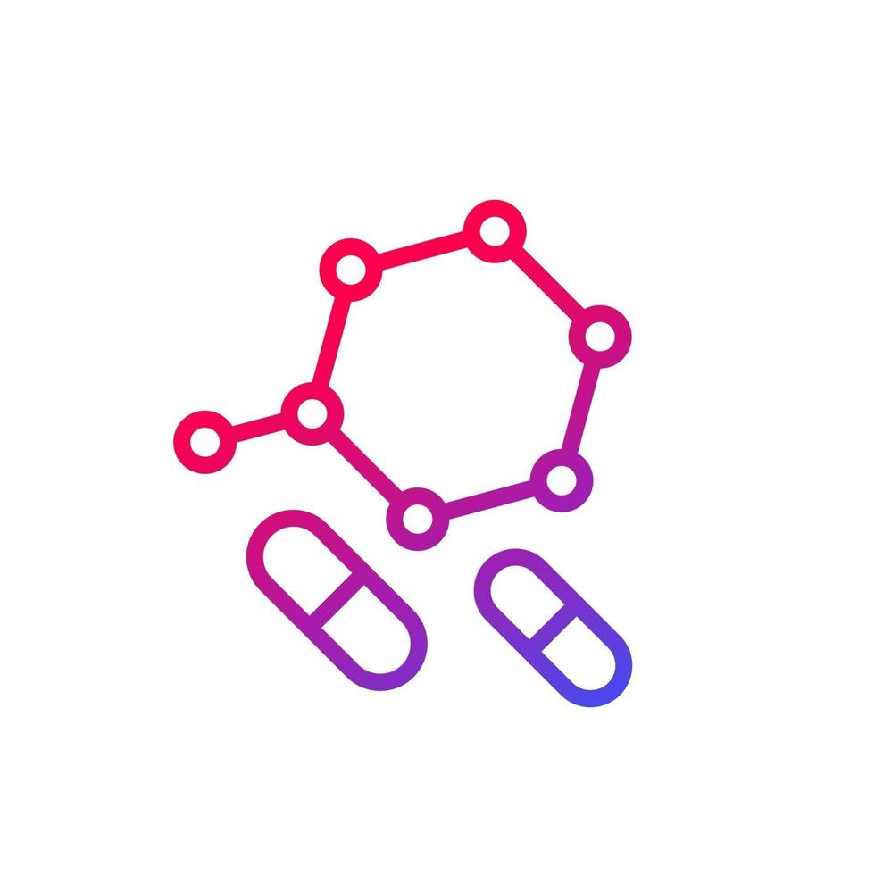 bcaa, amino acids line icon, vector 2697967 Vector Art at Vecteezy