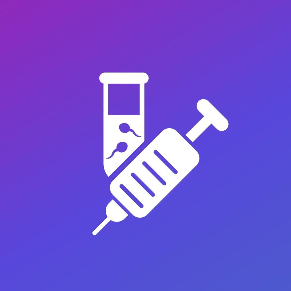 artificial insemination, in vitro fertilization, ivf icon vector