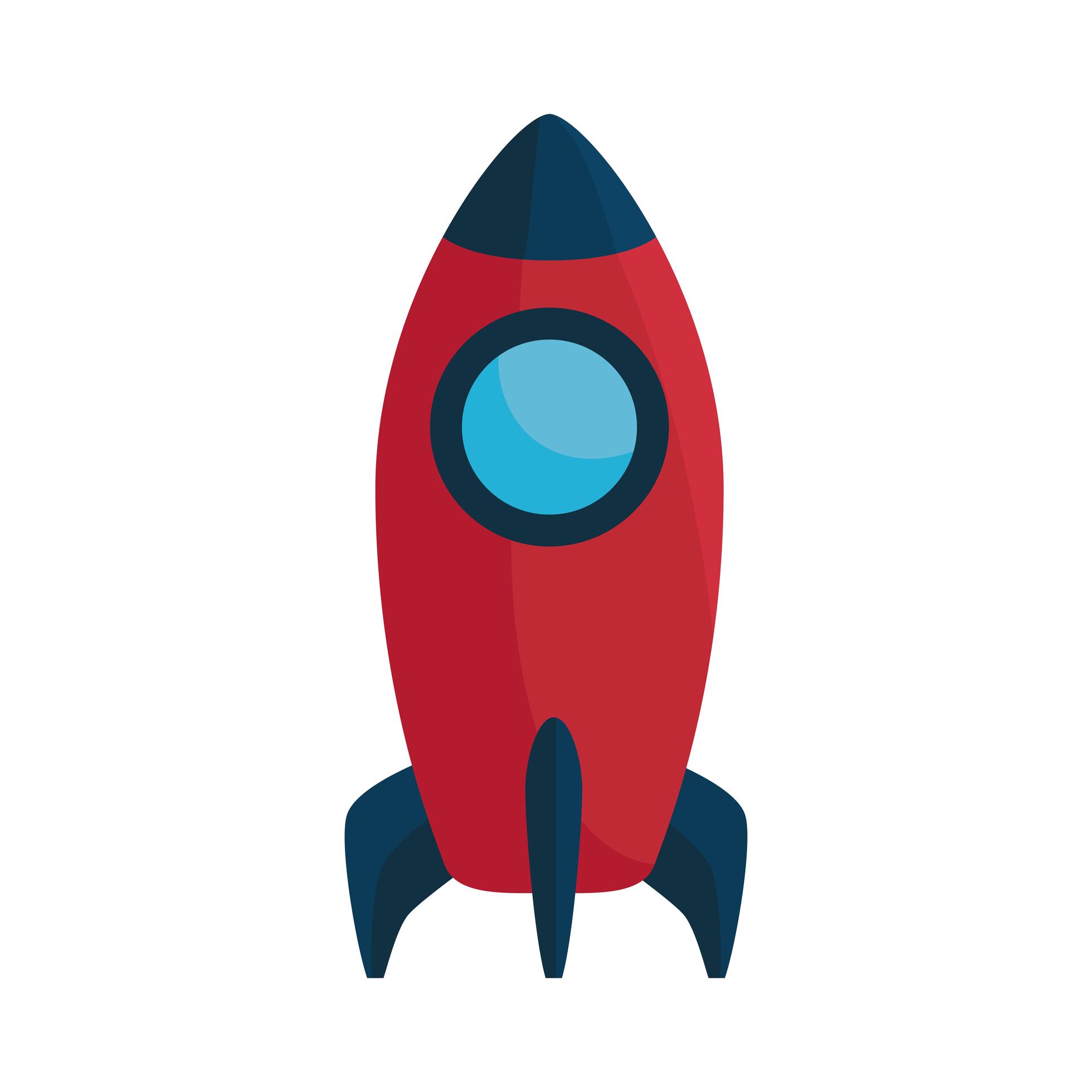 rocket launcher startup isolated icon 2698203 Vector Art at Vecteezy