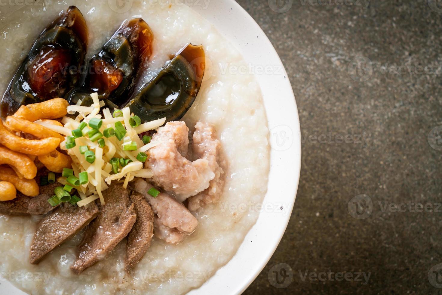 Pork Congee or Porridge with Pork photo