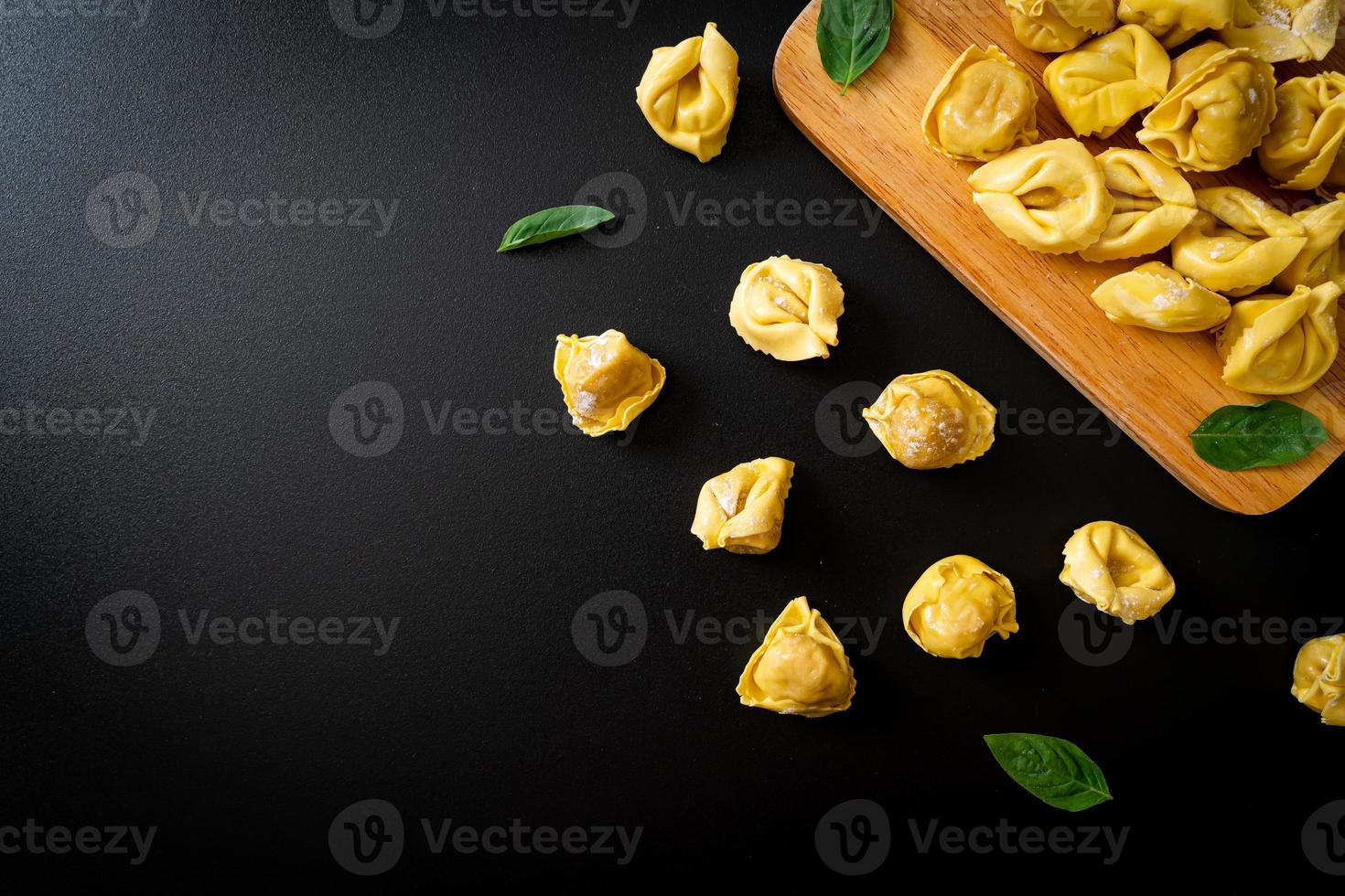 Italian traditional tortellini pasta photo