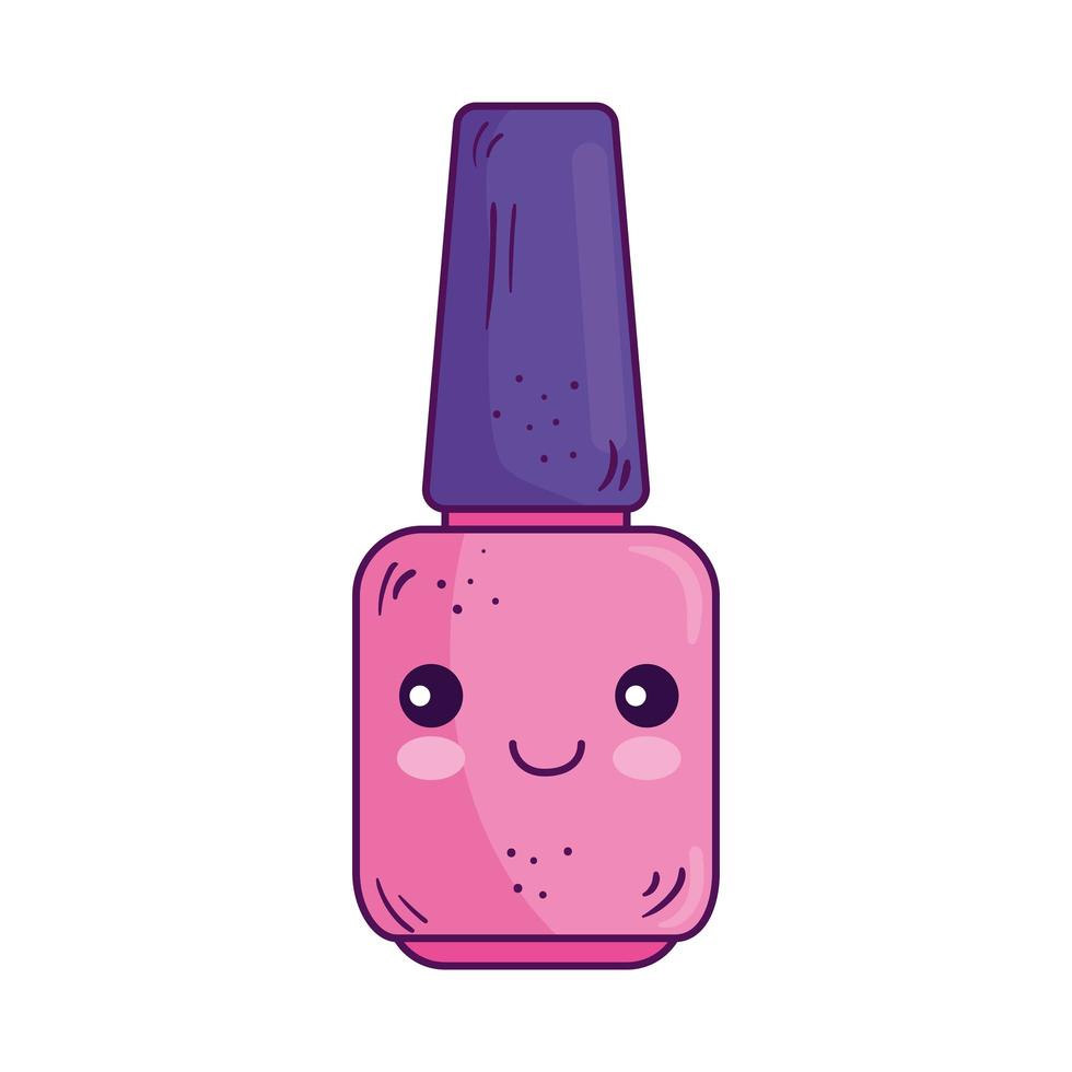 Diseño vectorial de dibujos animados de esmalte de uñas kawaii 2698401  Vector en Vecteezy