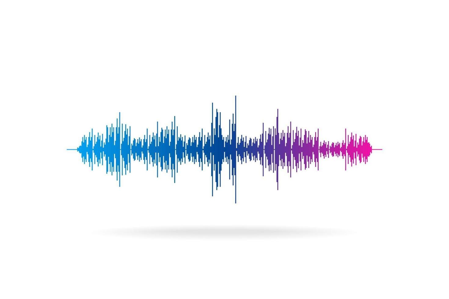 Sound wave abstract digital equalizer. Motion vector music element audio concept