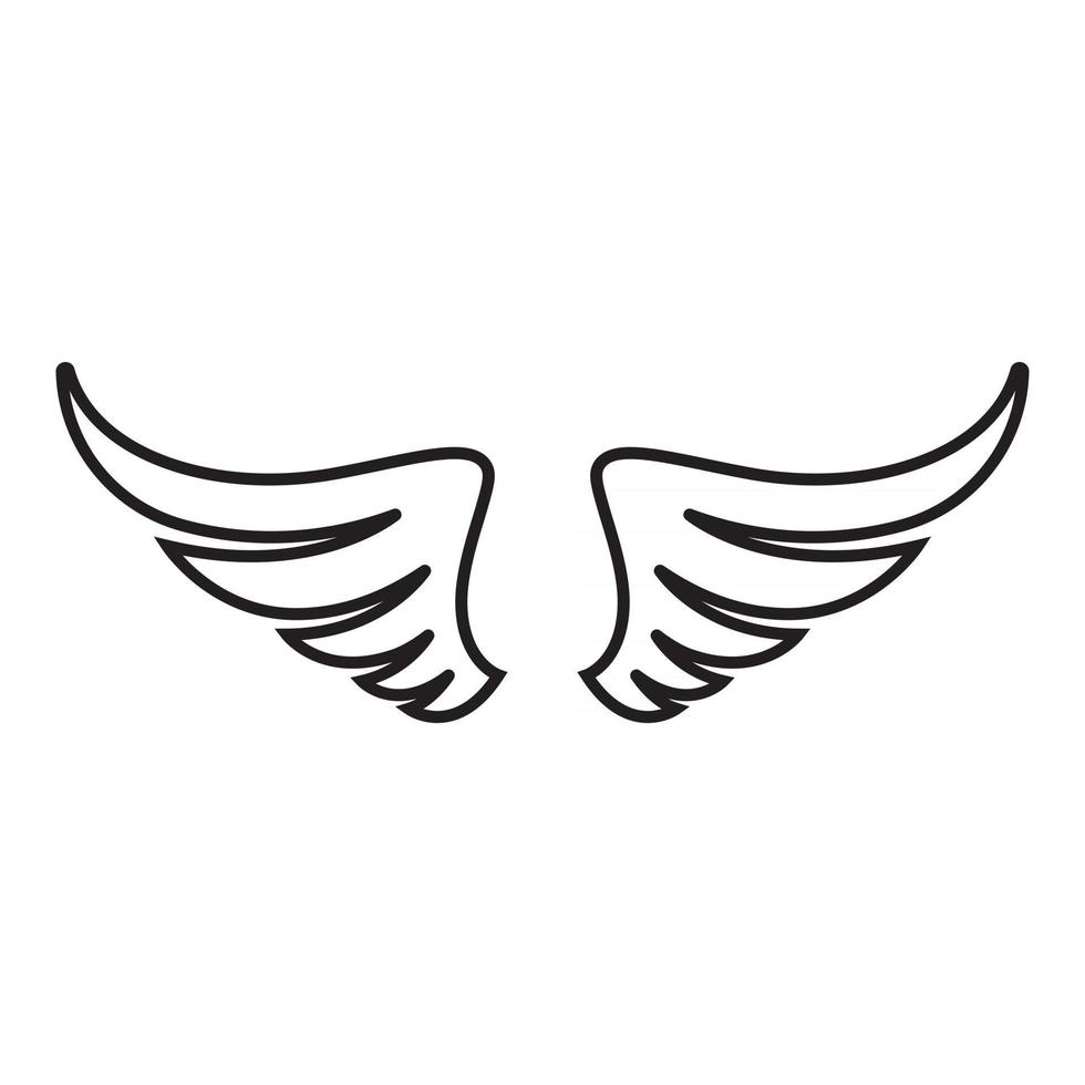 Wing Logo Template vector icon design