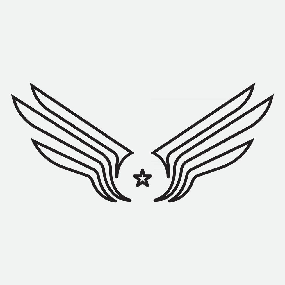 Wing Logo Template vector icon design