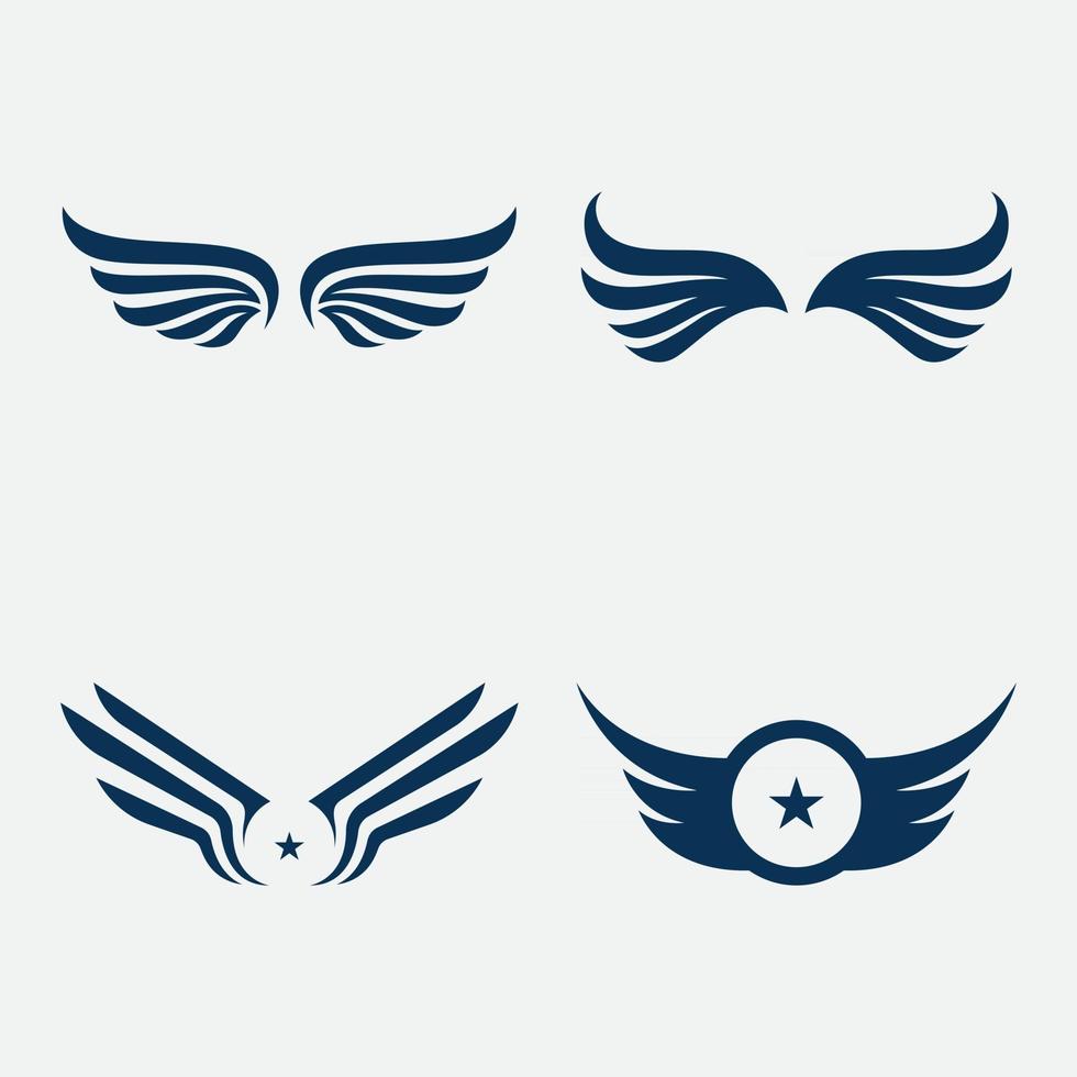 Wing Logo Template vector icon design