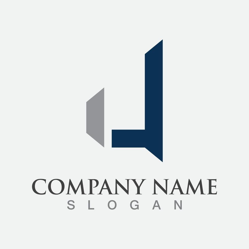 U letter logo alphabet design icon for company vector