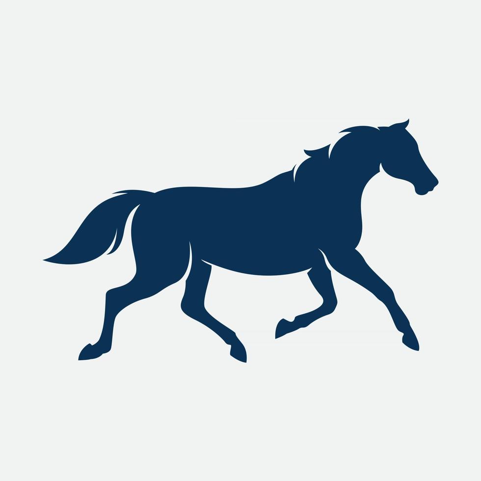 Diseño de ilustración de vector de plantilla de logotipo de caballo