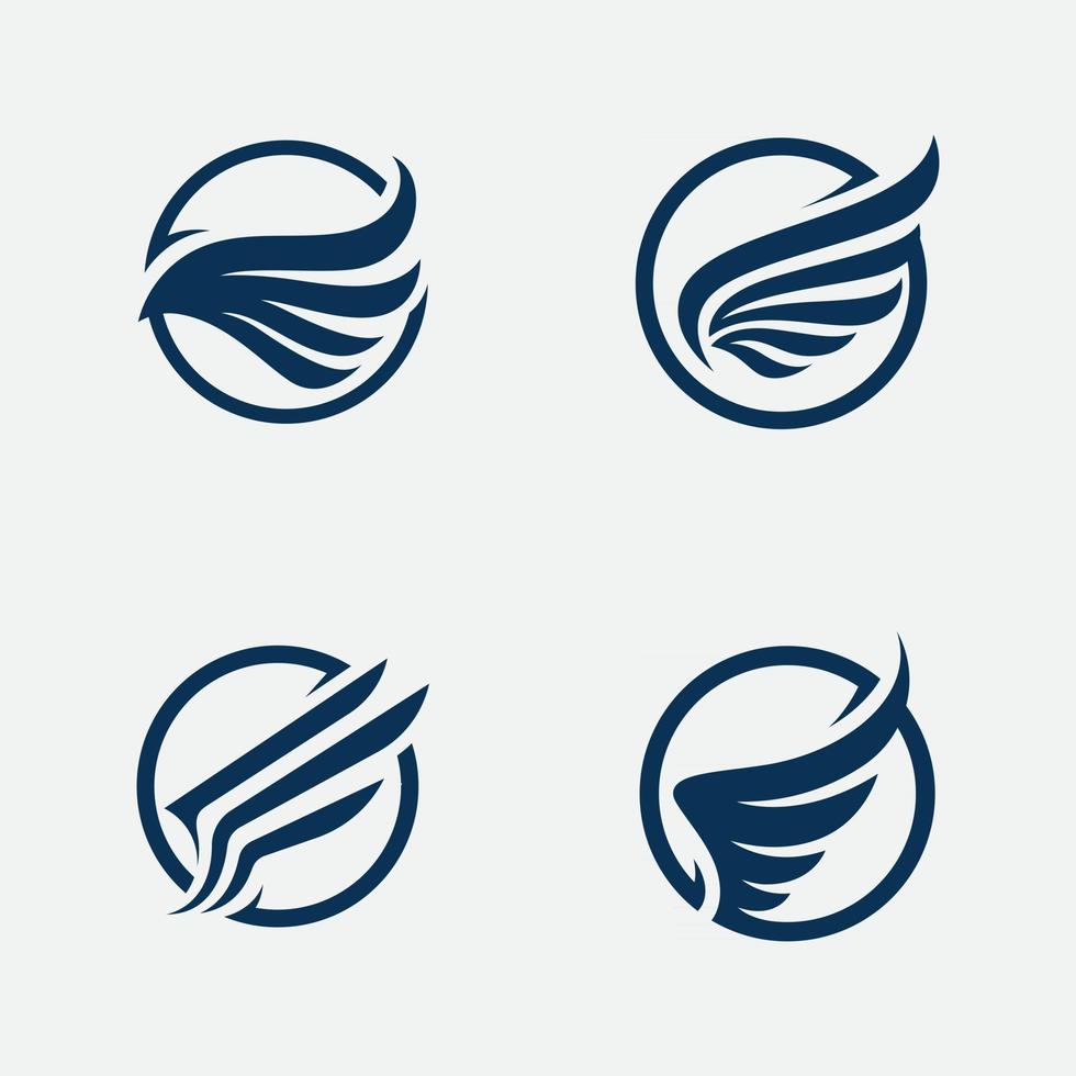 Wing Logo Template vector icon design