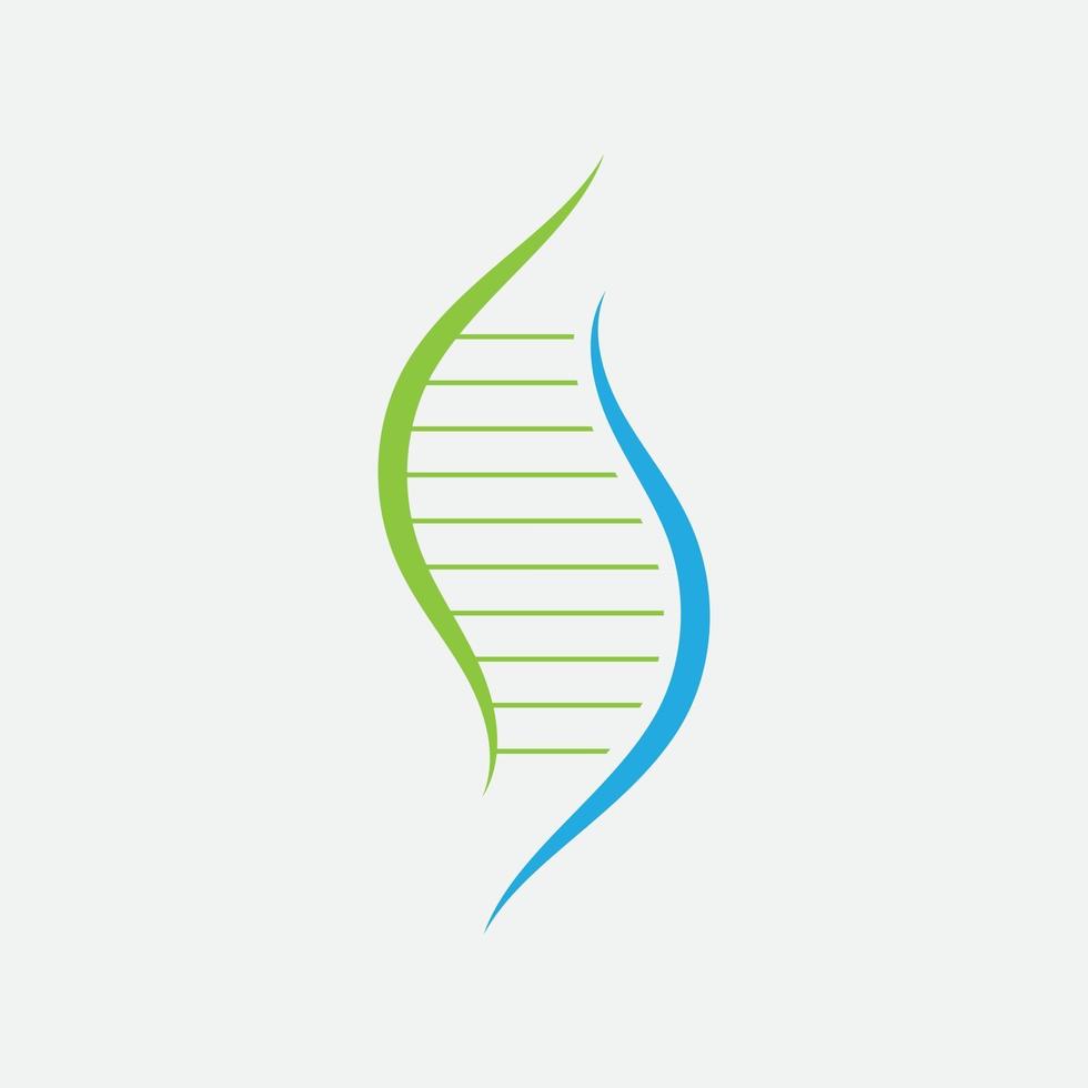 DNA logo vector medical icon