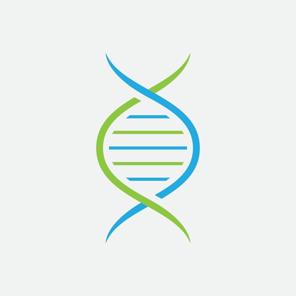 DNA logo vector medical icon