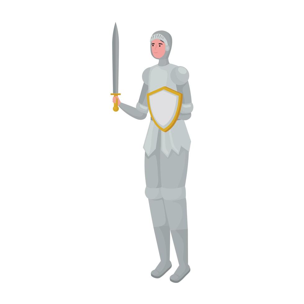 Fairytale knight cartoon vector design