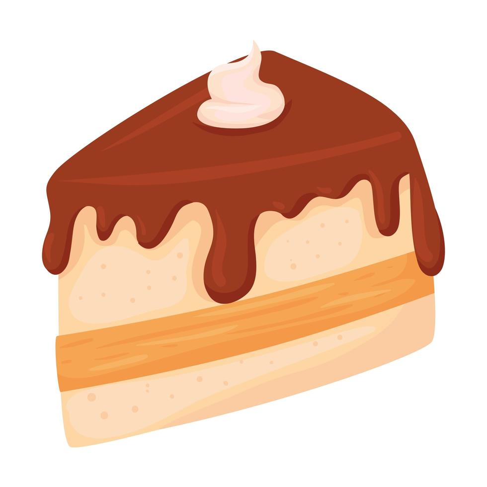 diseño de vector de icono de pastel dulce