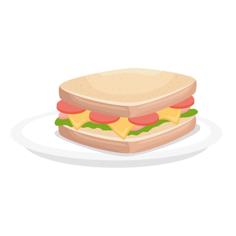 icono de sandwich diseño vectorial aislado vector