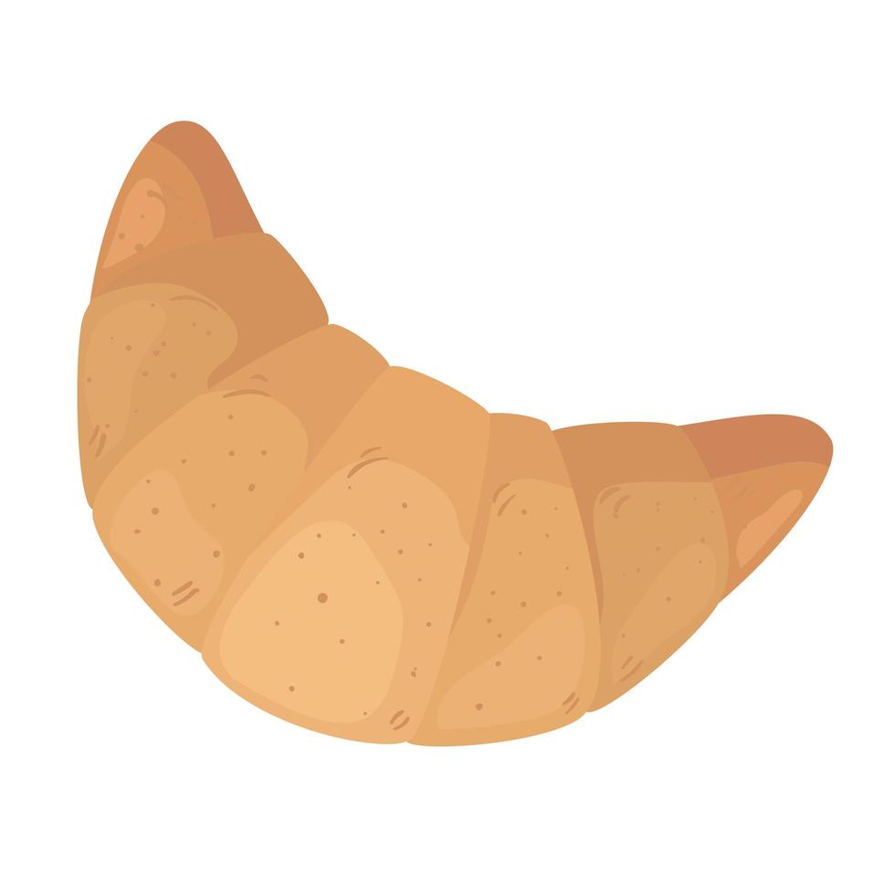 diseño de vector de icono de pan croissant