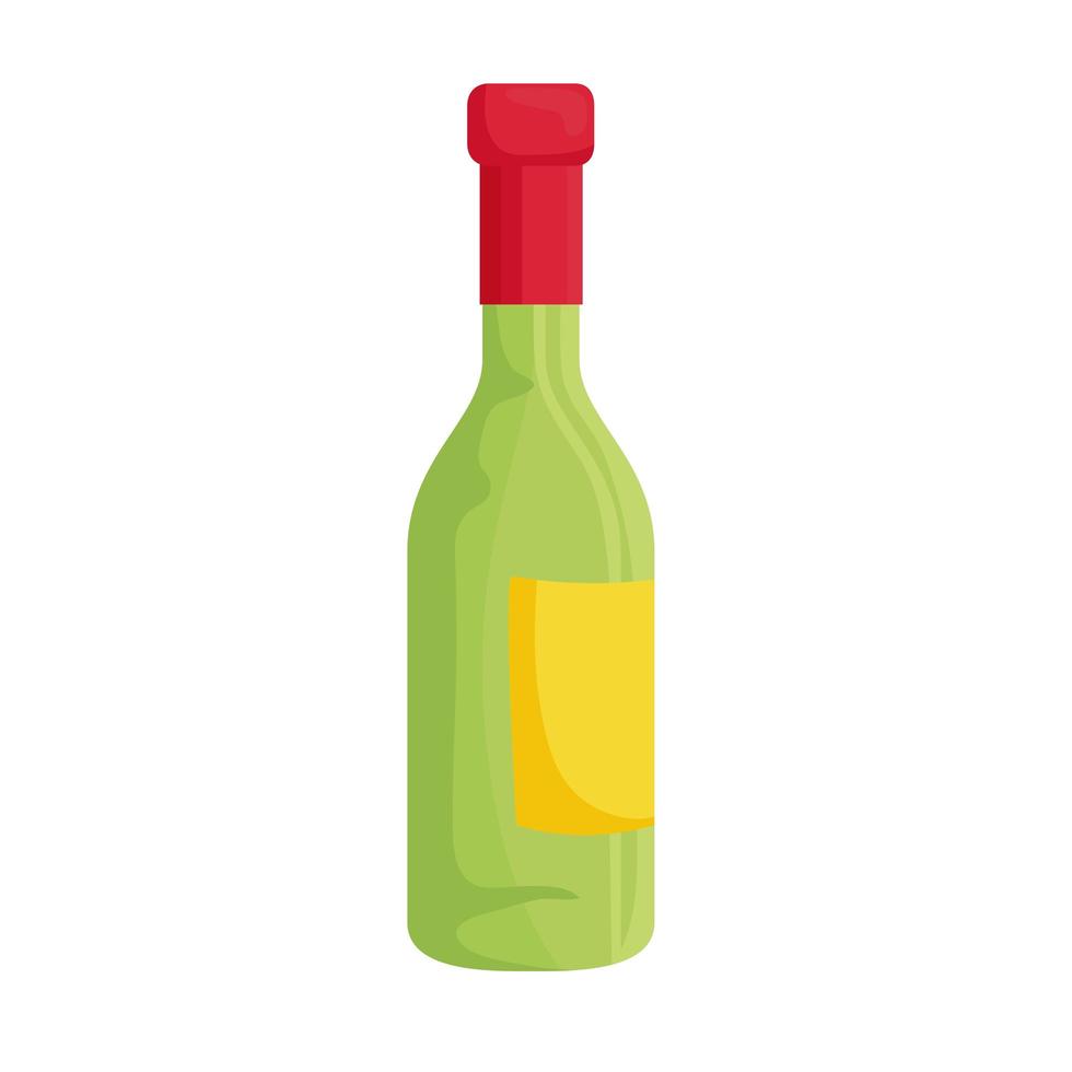 diseño de vector de icono de botella de champán