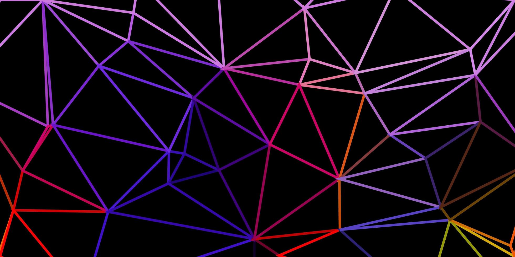 Dark blue red vector polygonal background