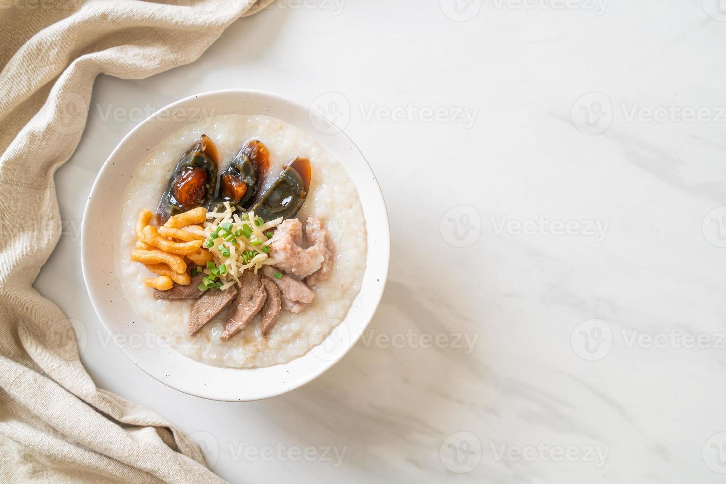 Pork Congee or Porridge with Pork photo