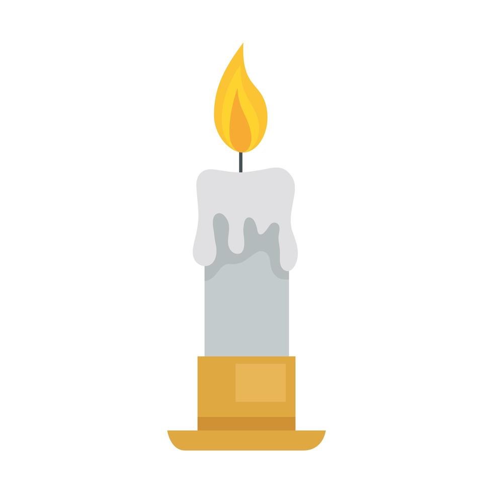 candle icon isolated vector design