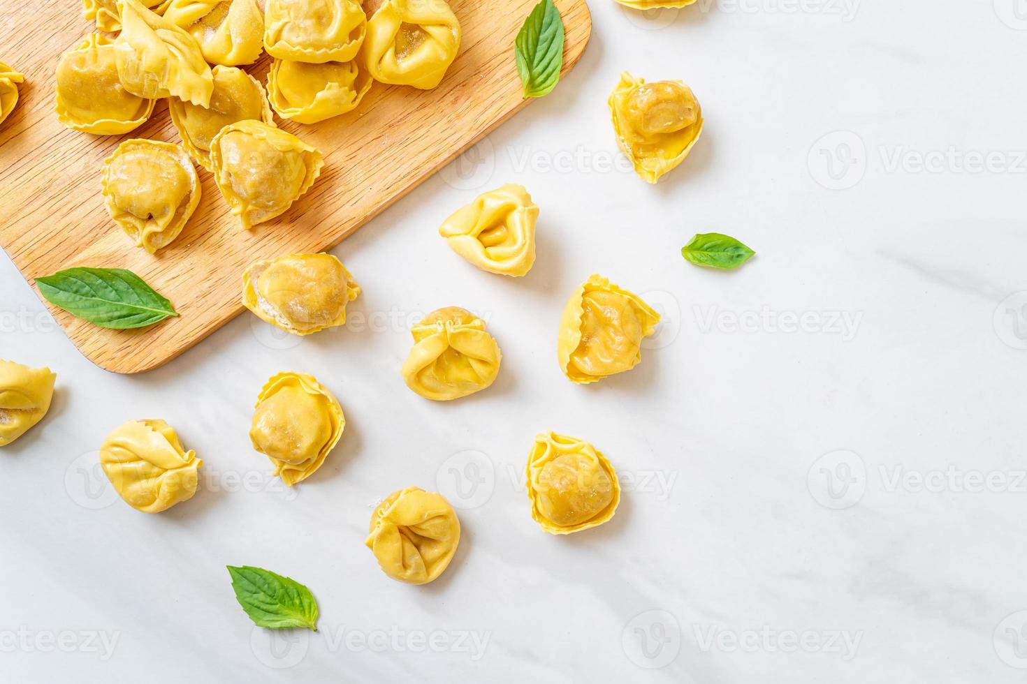 Italian traditional tortellini pasta photo