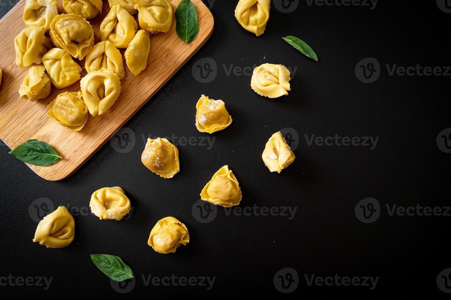 Italian traditional tortellini pasta photo