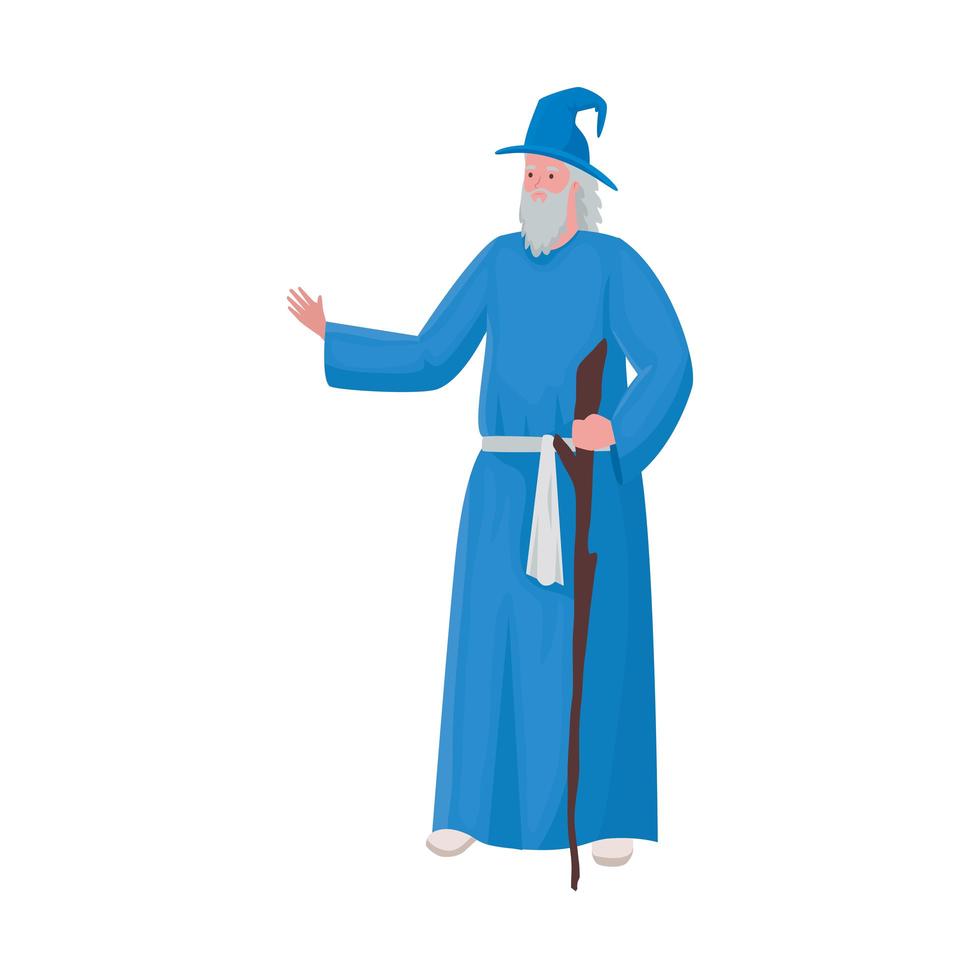 Fairytale magician cartoon vector design