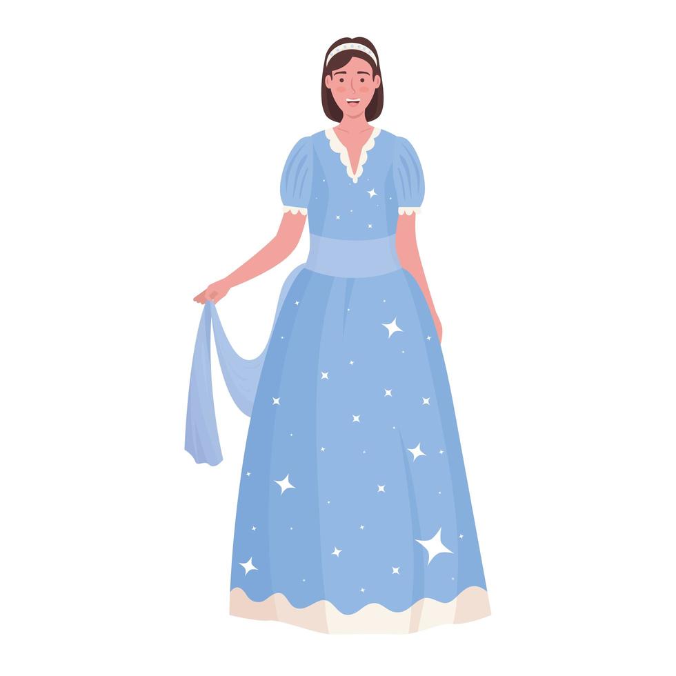 Fairytale princess cartoon vector design
