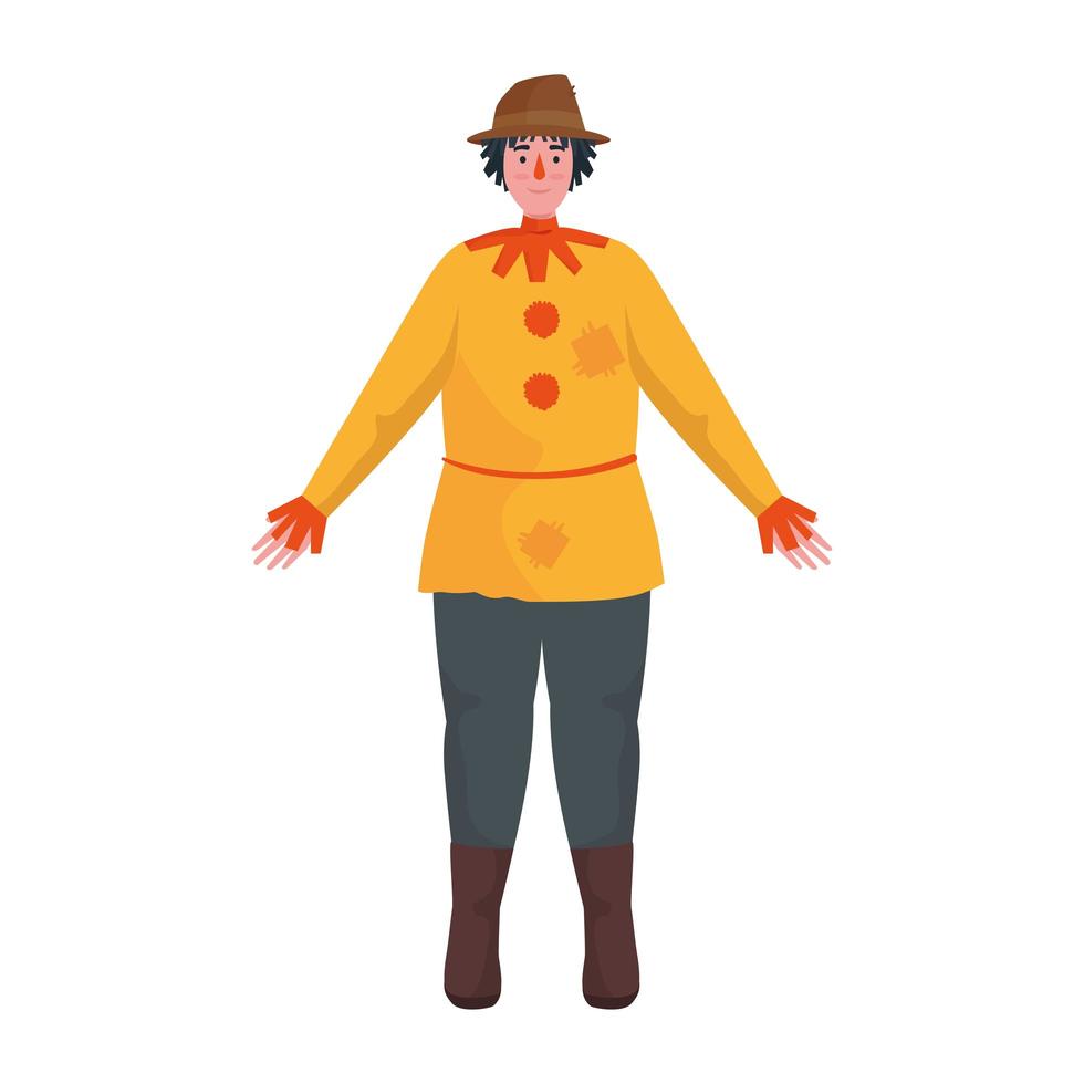 Fairytale scarecrow cartoon vector design