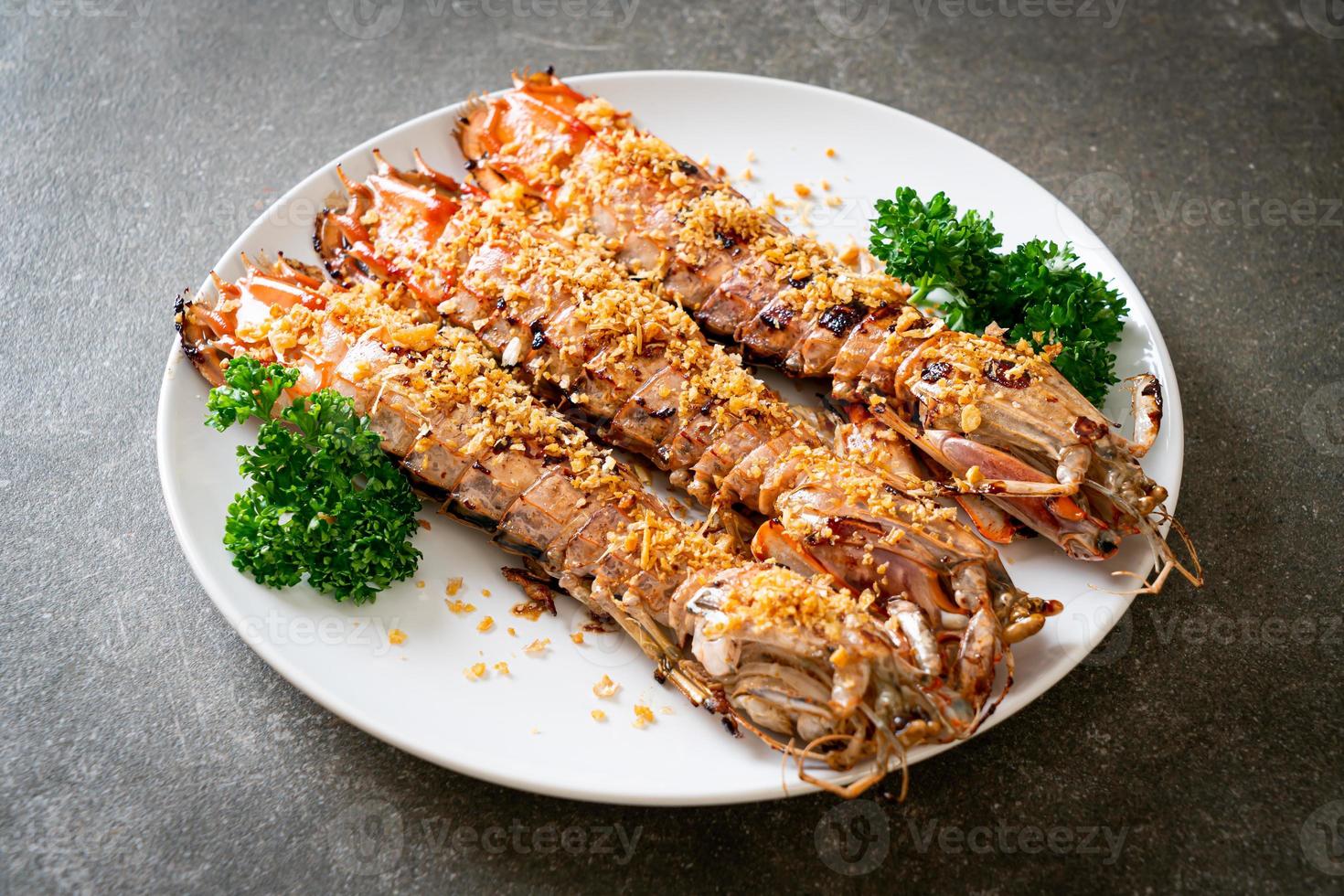 Fried Mantis Shrimp with Garlic photo